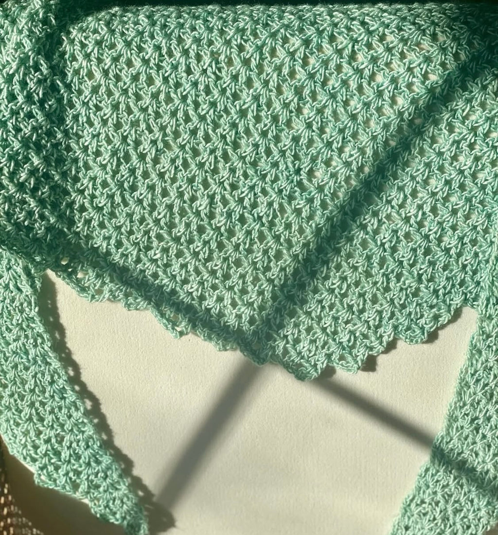 Malabrigo Silky Merino Shawl – Water Green