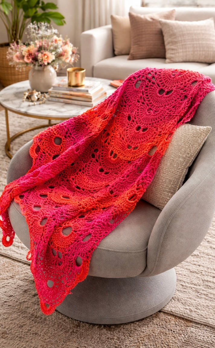 Virus Shawl – Sirdar Aran Acrylic
